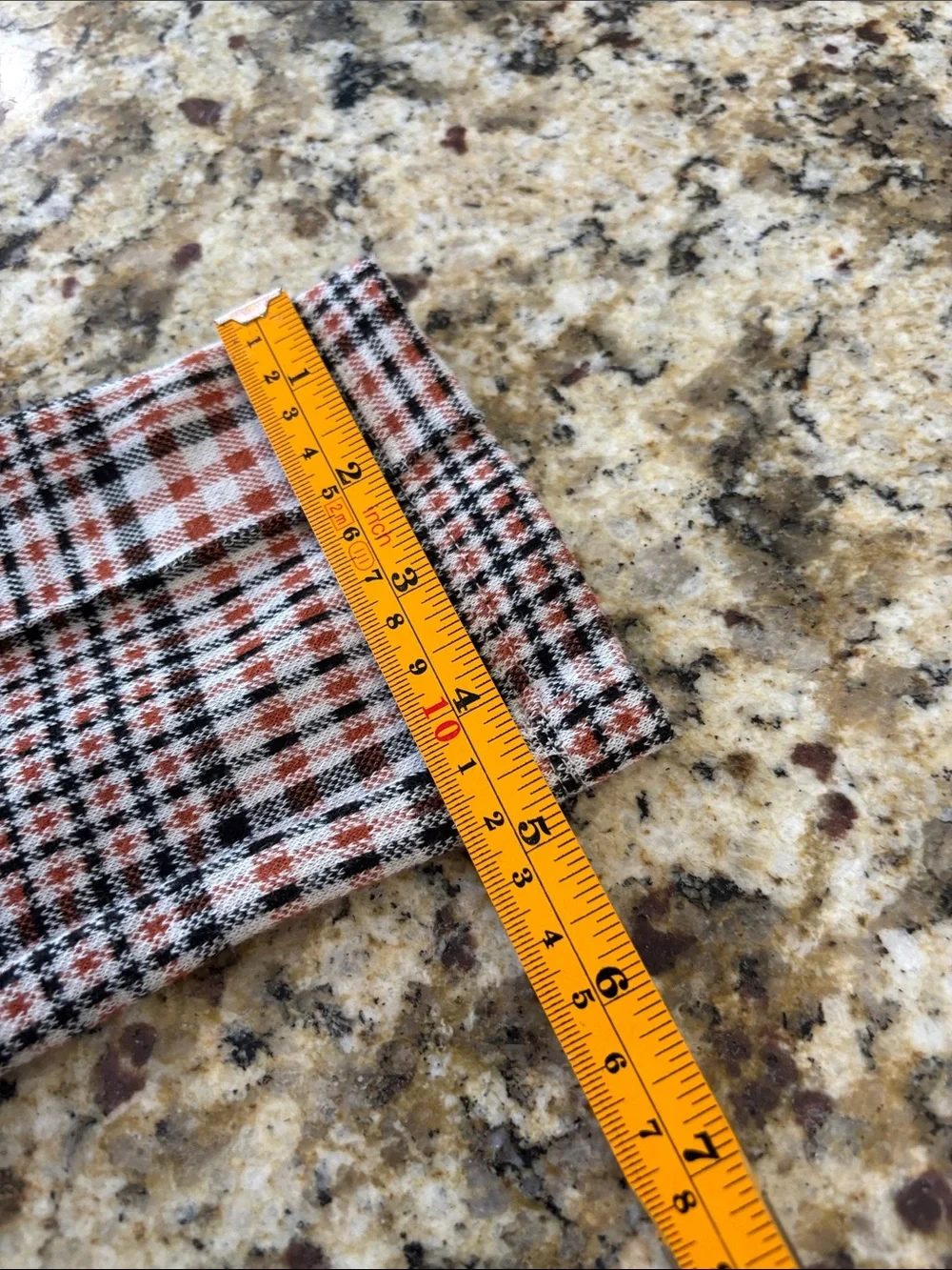 Free People Rust and Cream Plaid Pants